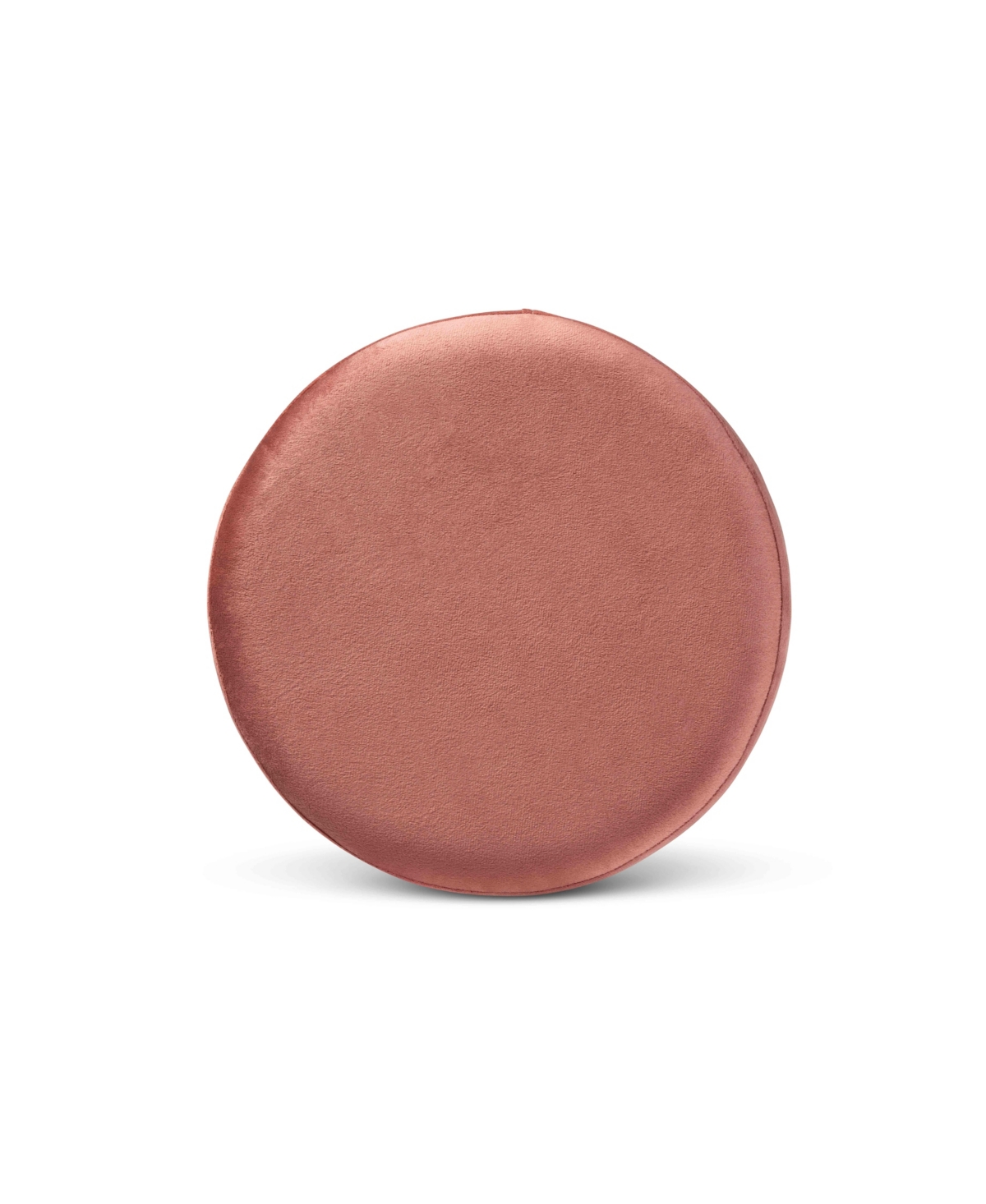 Baxton Studio Chaela Contemporary Glam And Luxe Velvet Fabric Upholstered And Finished Metal Ottoman In Blush Pink,gold