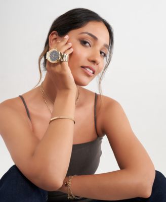 Women's Luster Gold-Tone Stainless Steel Watch 36mm