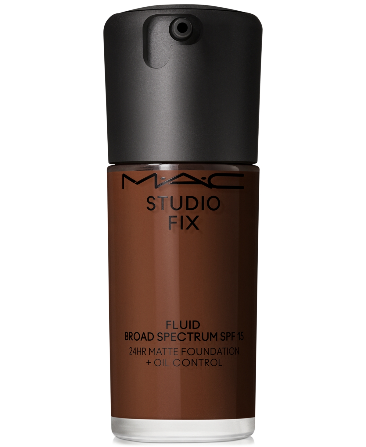 Mac Studio Fix Fluid Spf 15 24hr Matte Foundation + Oil Control, 1 Oz. In Nw58 (rich Espresso With Neutral Underto