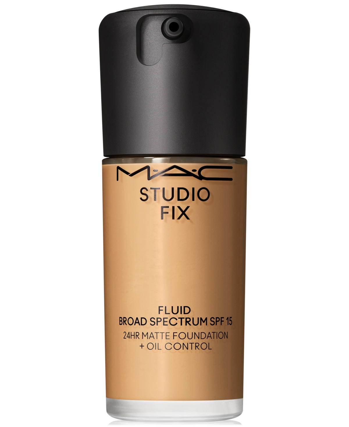 Mac Studio Fix Fluid Spf 15 24hr Matte Foundation + Oil Control, 1 Oz. In Nc38 (medium Beige With Peach Undertone