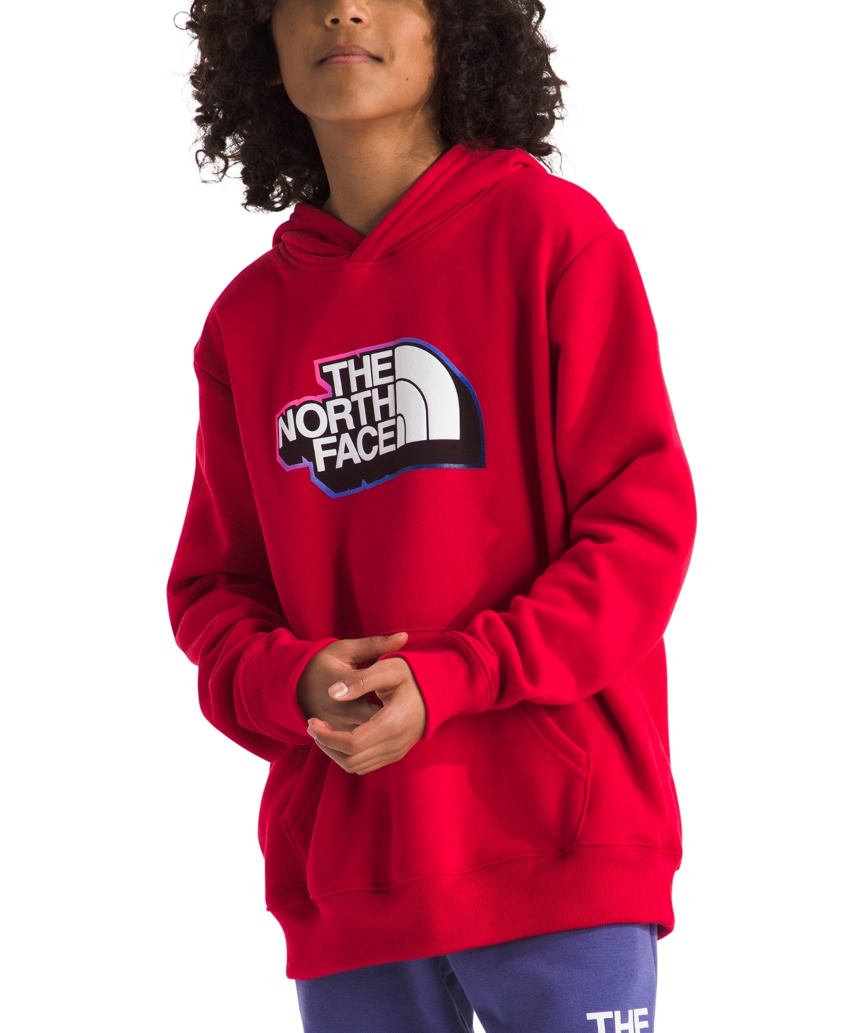 Shop The North Face Big Boys Camp Fleece Pullover Hoodie In Tnf Red
