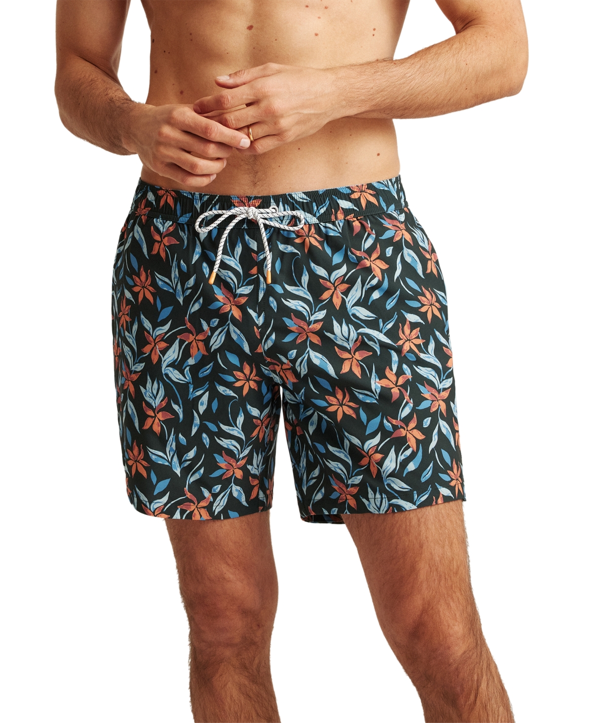 Shop Bonobos Men's Riviera Upf 50+ Printed 7" Swim Trunks In Vargas Floral