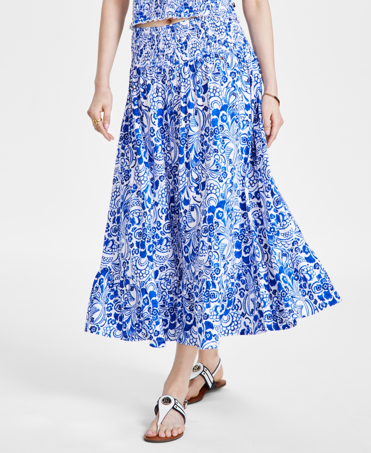 Women's Fountain Floral-Print Maxi Skirt - Prov Multi