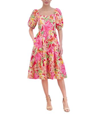 VINCE long sleeve gorgeous floral midi buy dress size MEDIUM