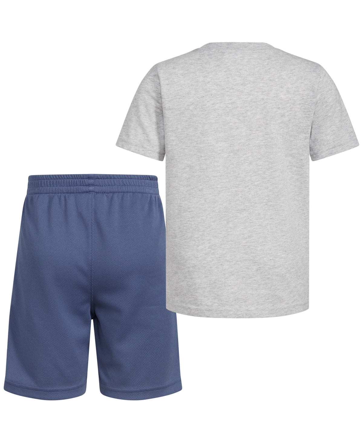 adidas Little & Toddler Boys Graphic Heather T-Shirt & 3-Stripes Shorts, 2 Piece Set