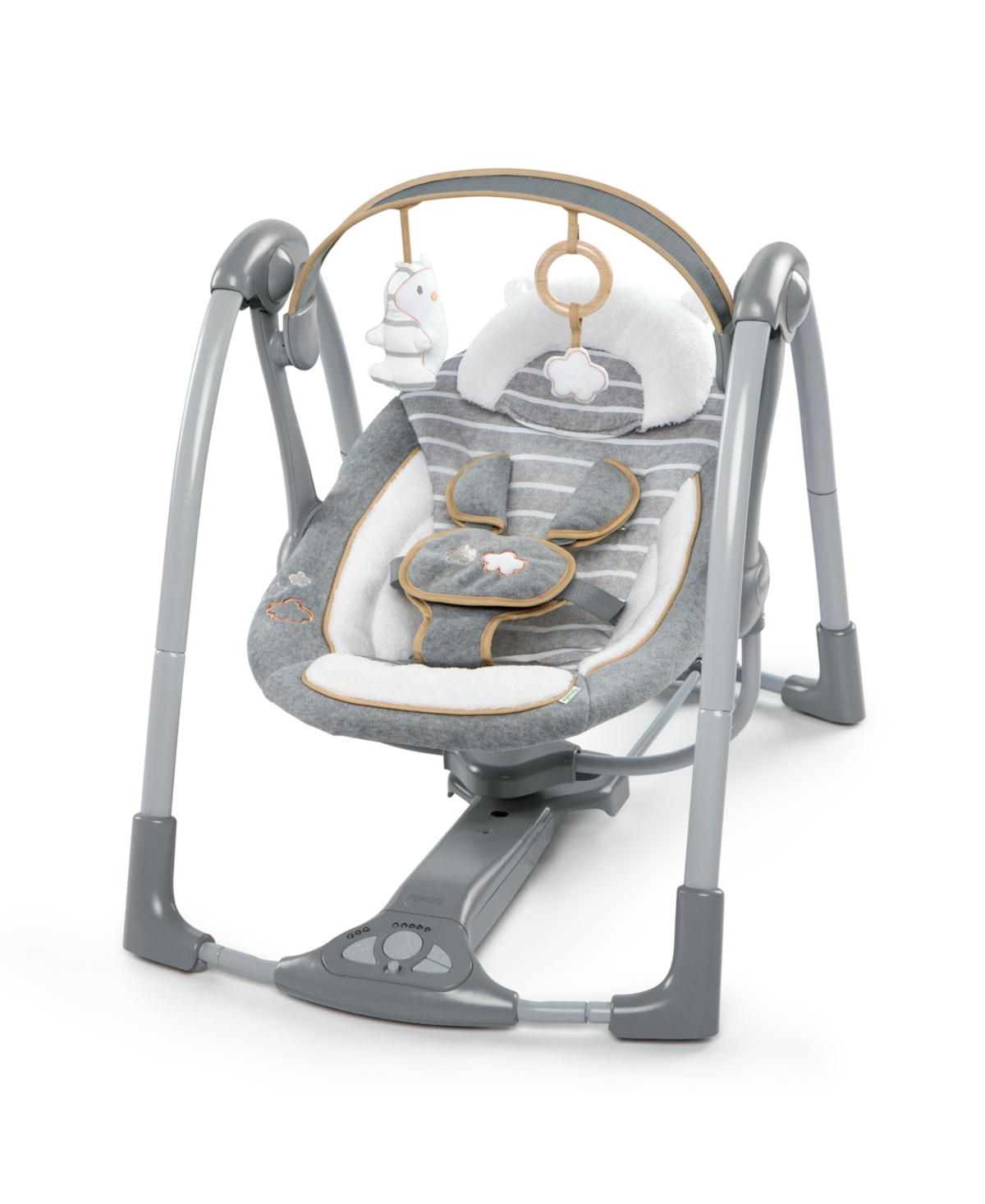Shop Ingenuity Boutique Collection Swing 'n Go Portable Swing In Multi