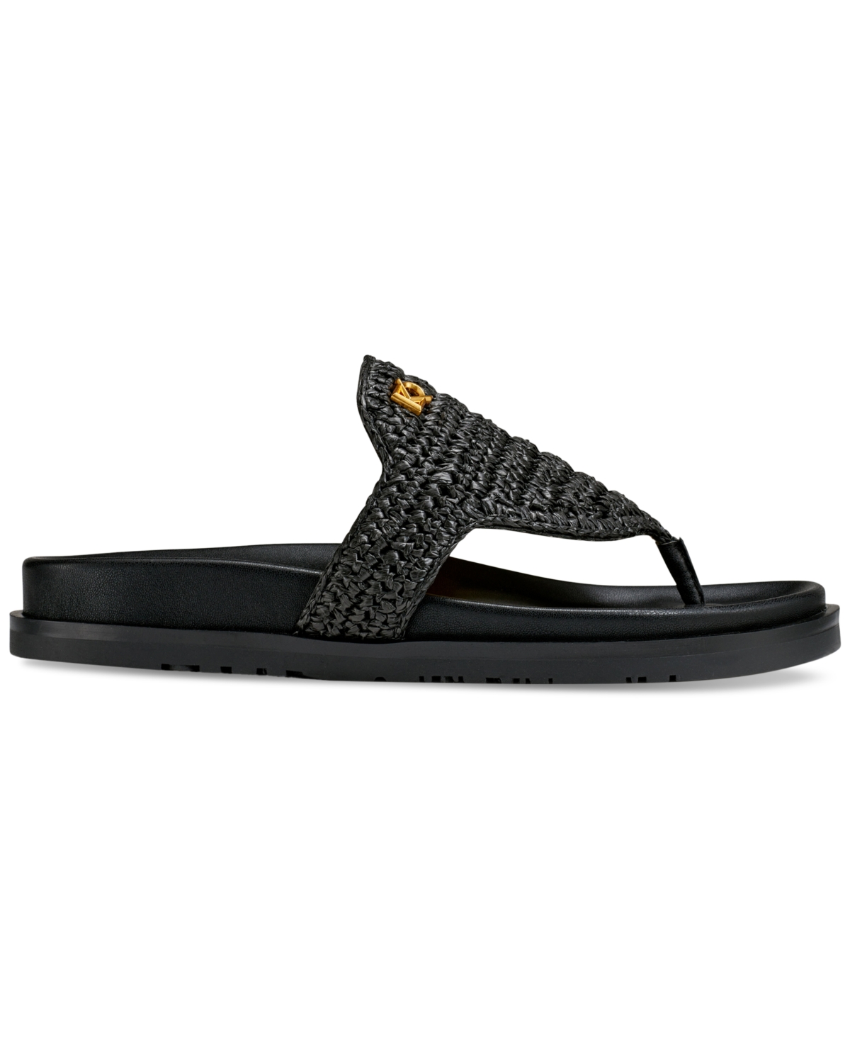 Donna Karan New York Hira Slip-On Woven Thong Sandals