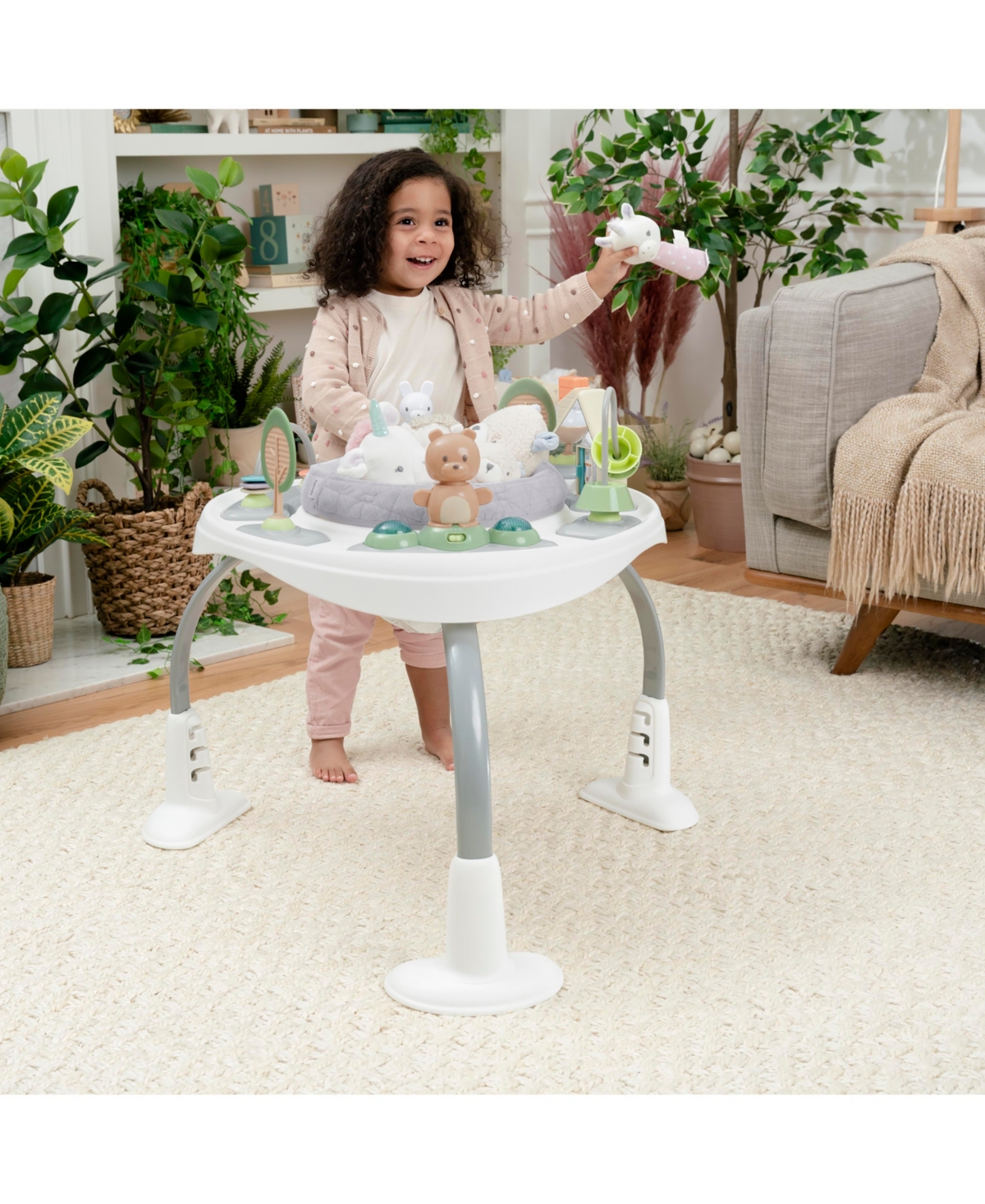 Ingenuity Spring Sprout 2-in-1 Activity Jumper Table In Multi
