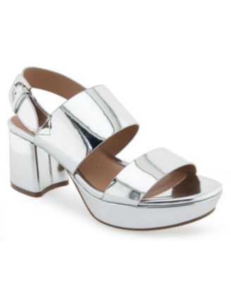 Silver fashion flatform