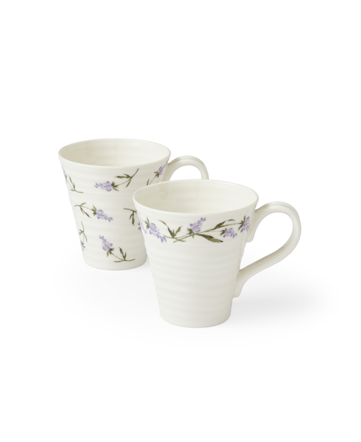 Sophie Conran Lavandula Mugs, Set of 2 - White