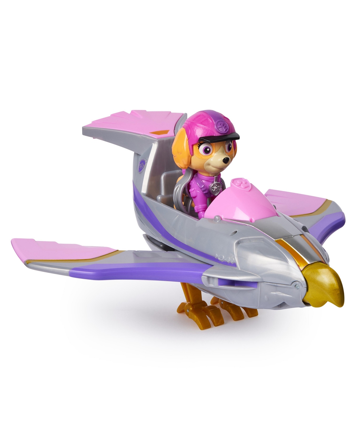 Paw Patrol Jungle Pups, Skye Falcon Vehicle, Toy Jet With Collectible Action Figure In Multi-color
