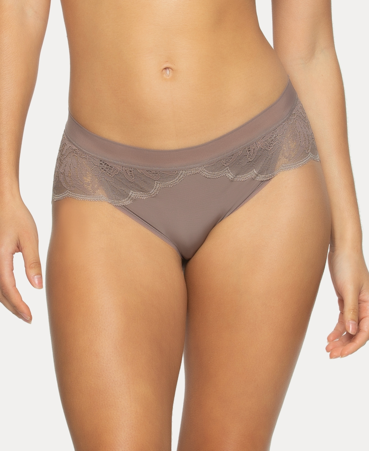 Women's Peridot Lace Cheeky Hipster - Prosecco Pink