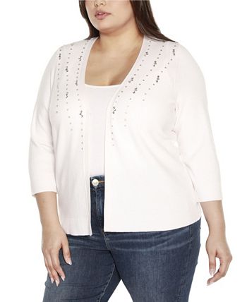 Cardigan Ouvert à Rayures Noir Et Blanc Belldini - Taille L, Occasion Très Bon État