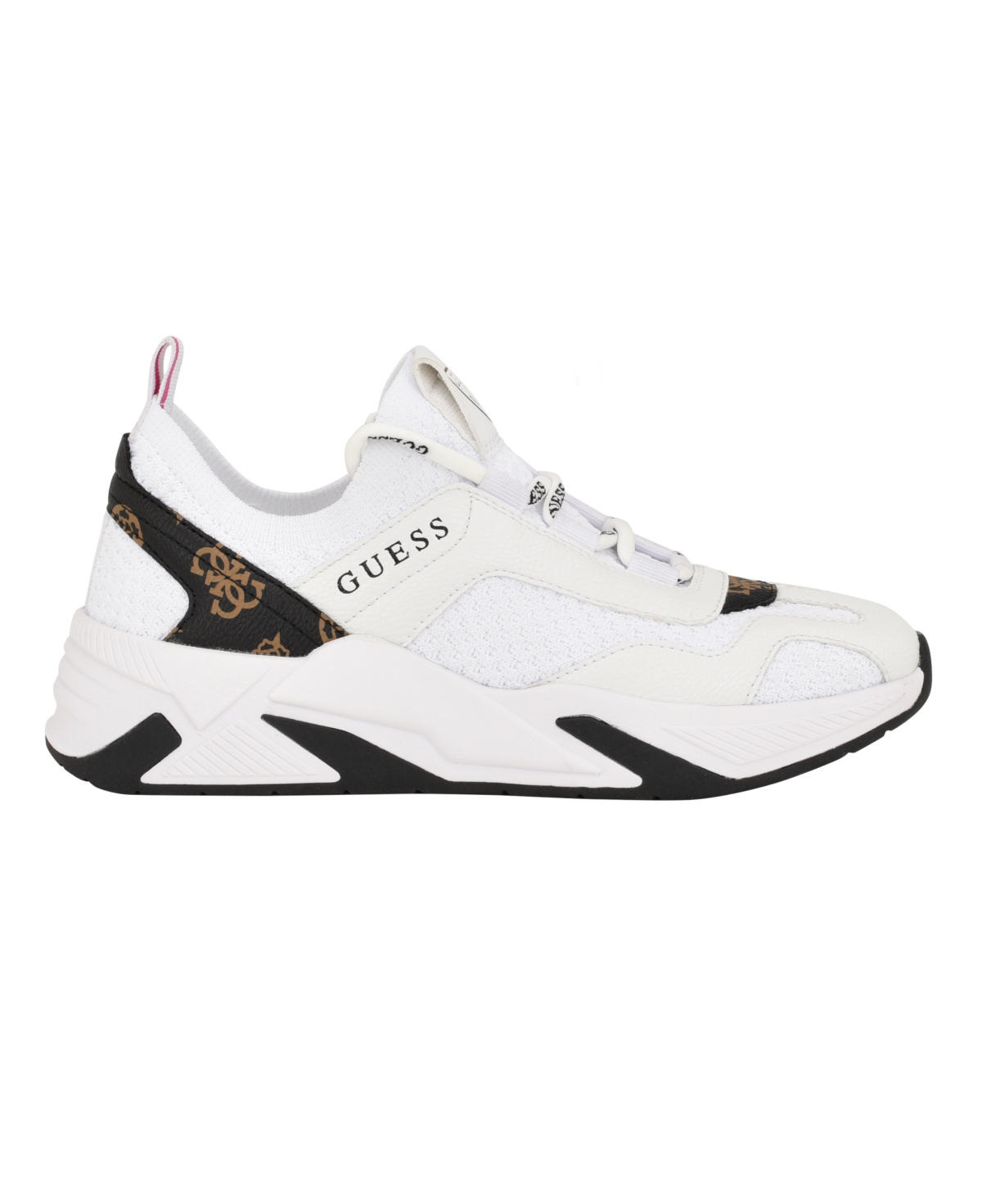 Guess Women's Geniver Lace Up Fashion Knit Jogger Sneakers
