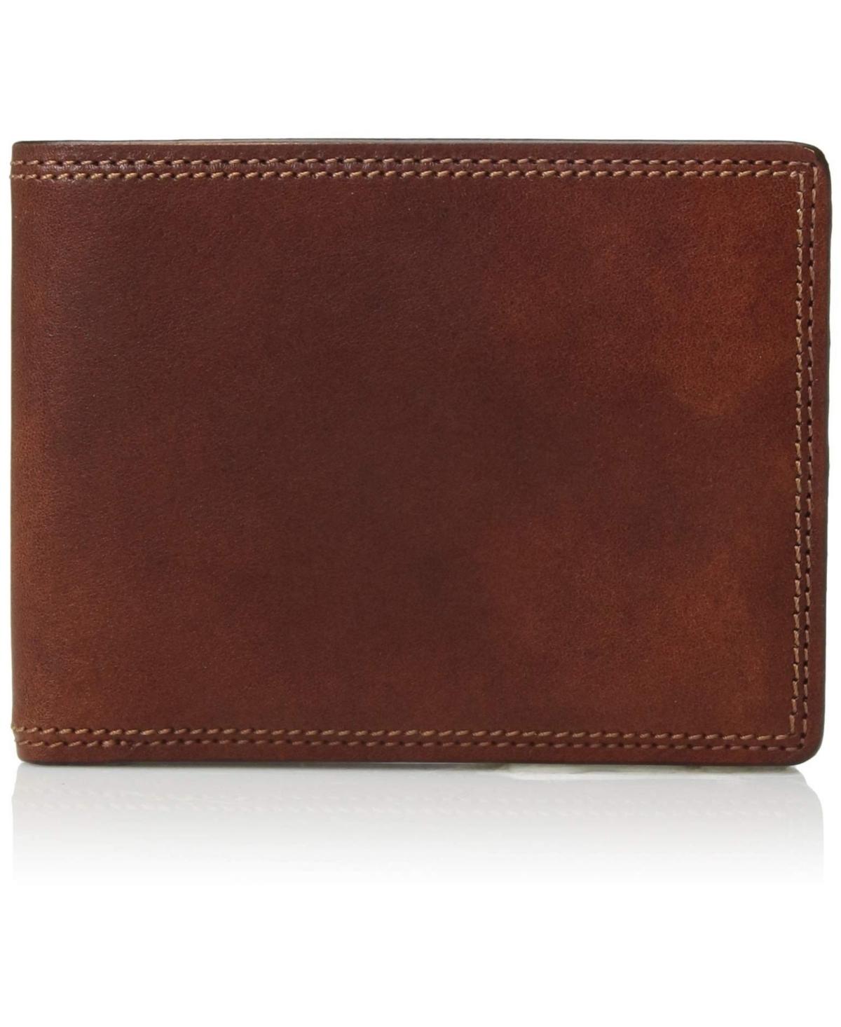 Men's Executive Wallet in Dolce Leather - Rfid - Amber