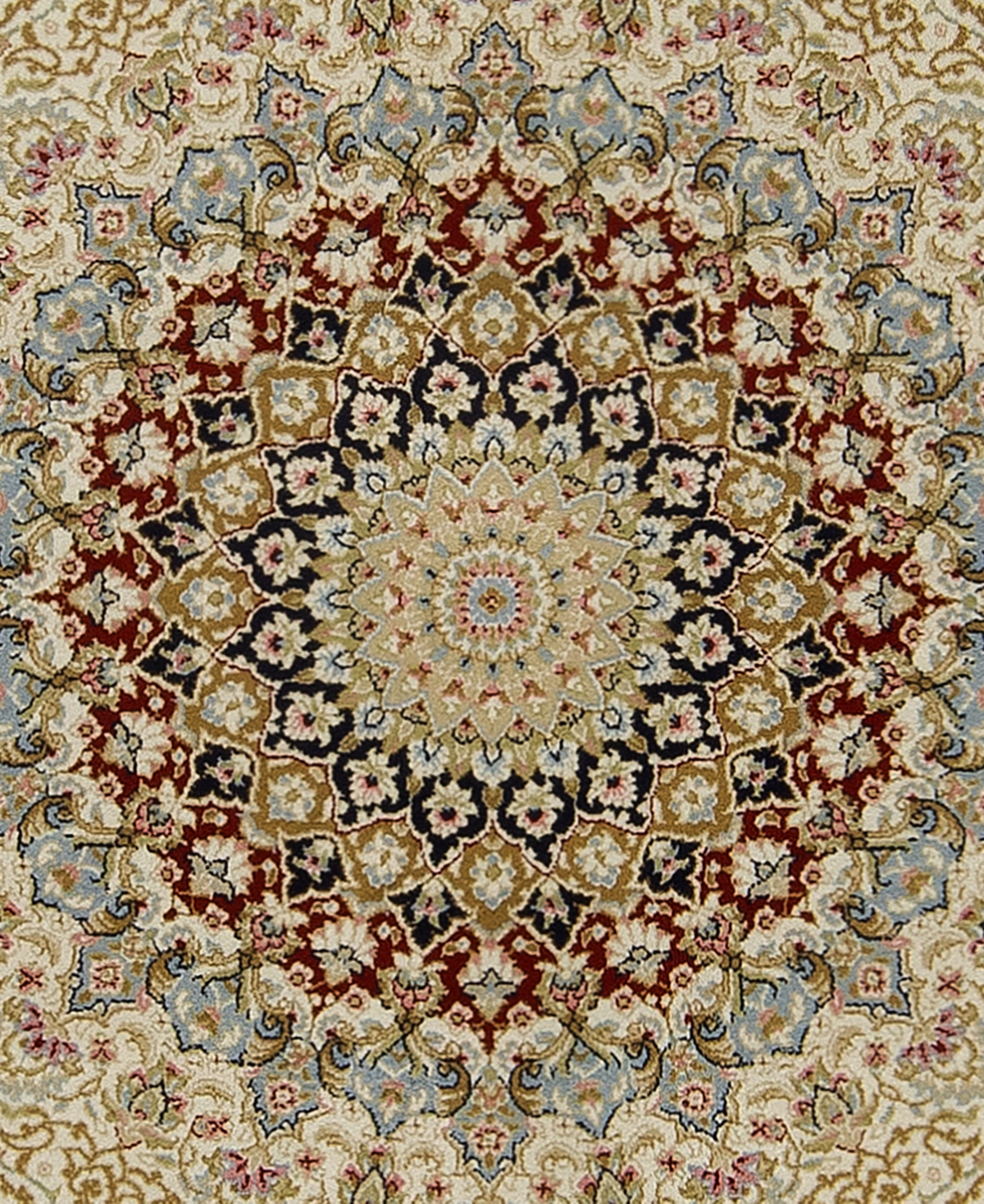 Kenneth Mink Majestic Elegance Tabriz 4' X 6' Area Rug In Navy