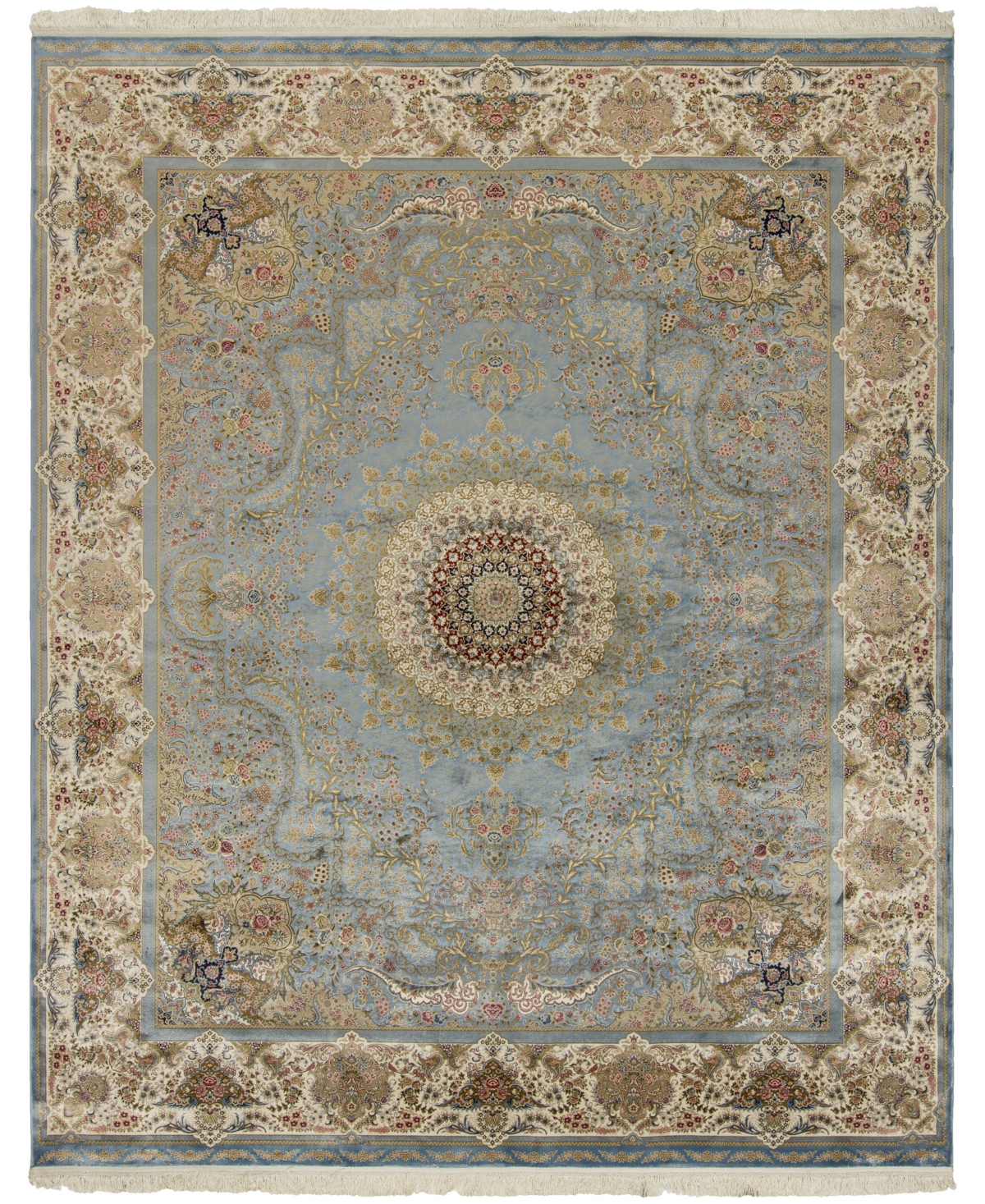 Shop Kenneth Mink Majestic Elegance Tabriz 8'6" X 12' Area Rug In Blue