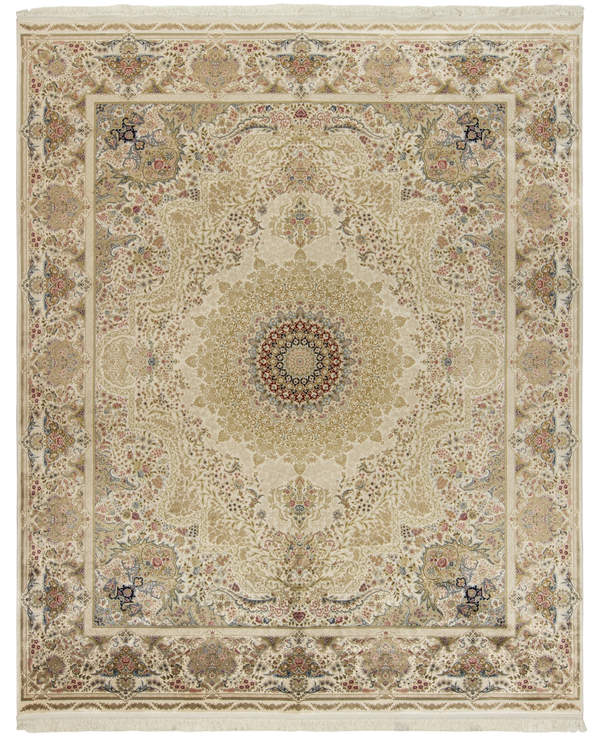 Shop Kenneth Mink Majestic Elegance Tabriz 8'6" X 12' Area Rug In Cream