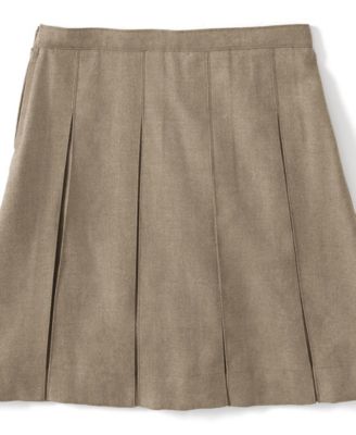Big Girls Box Pleat Skirt Below the Knee