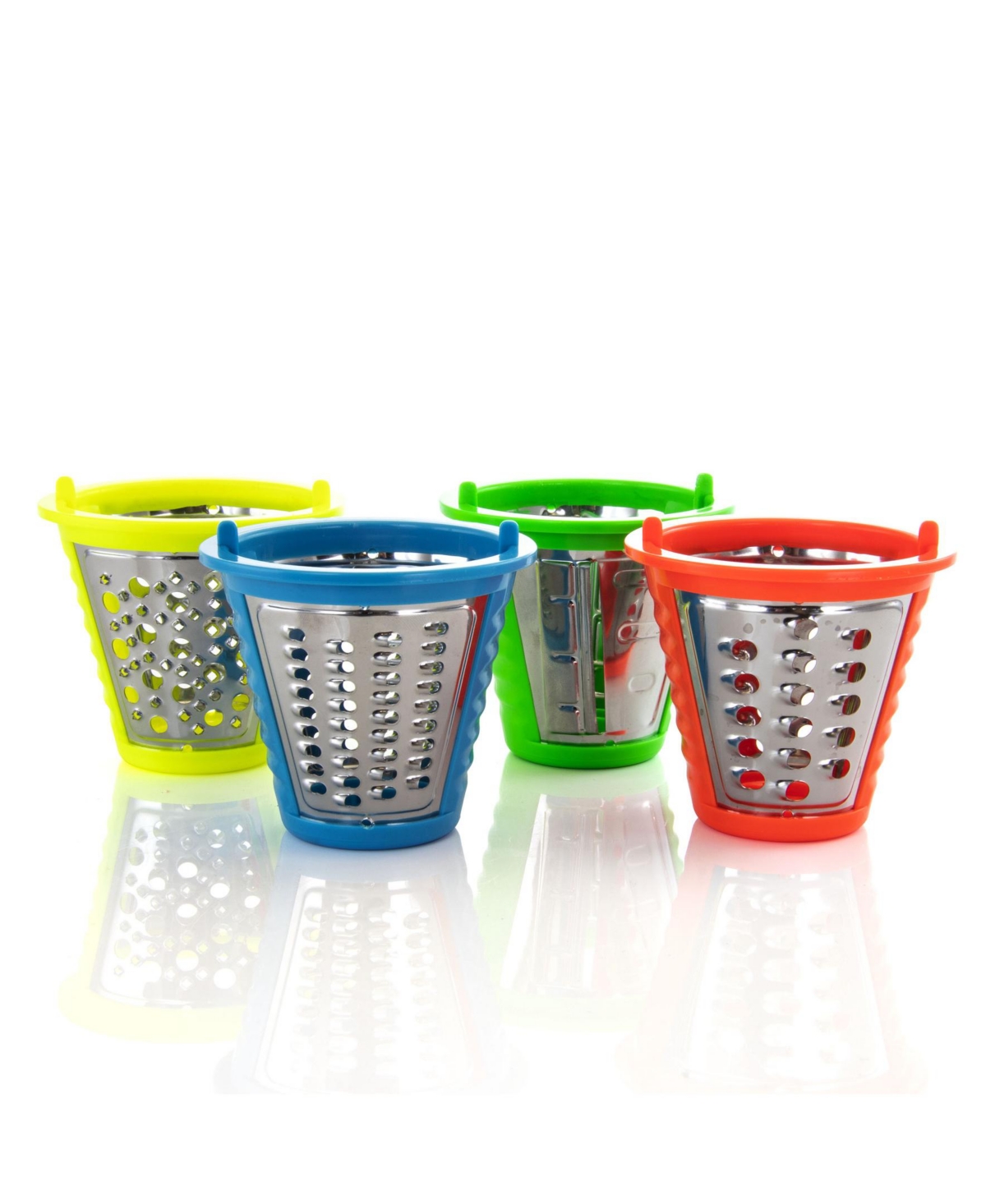 Megachef 4 In 1 Stainless Steel Electric Salad Maker, Salad Shooter, Shredder, Slicer, Chopper And Shooter In Silver