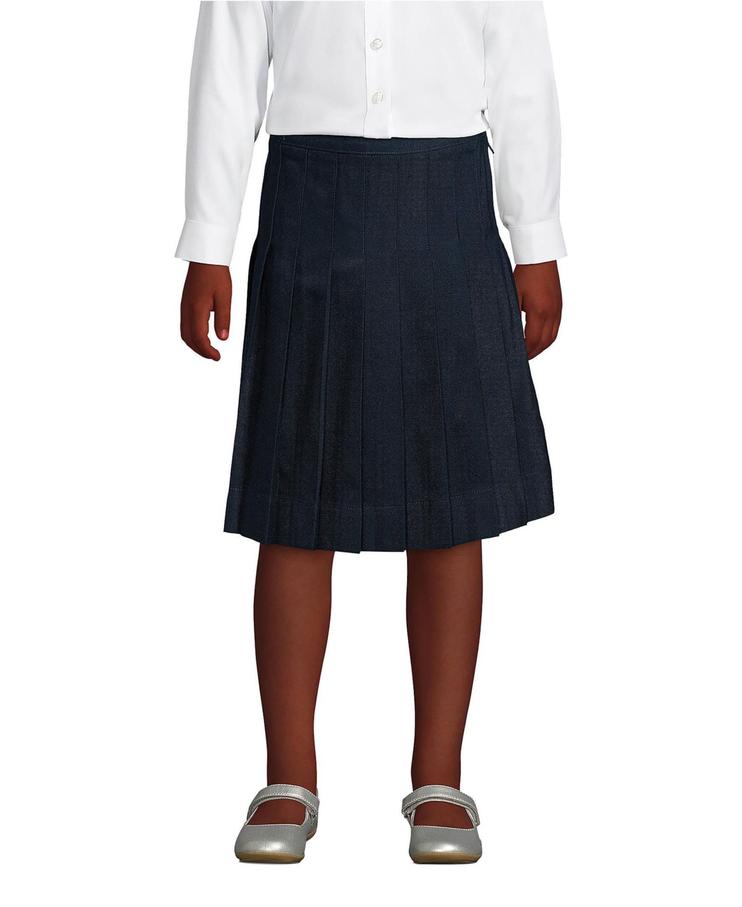 Big Girls Pleated Skirt Below the Knee
