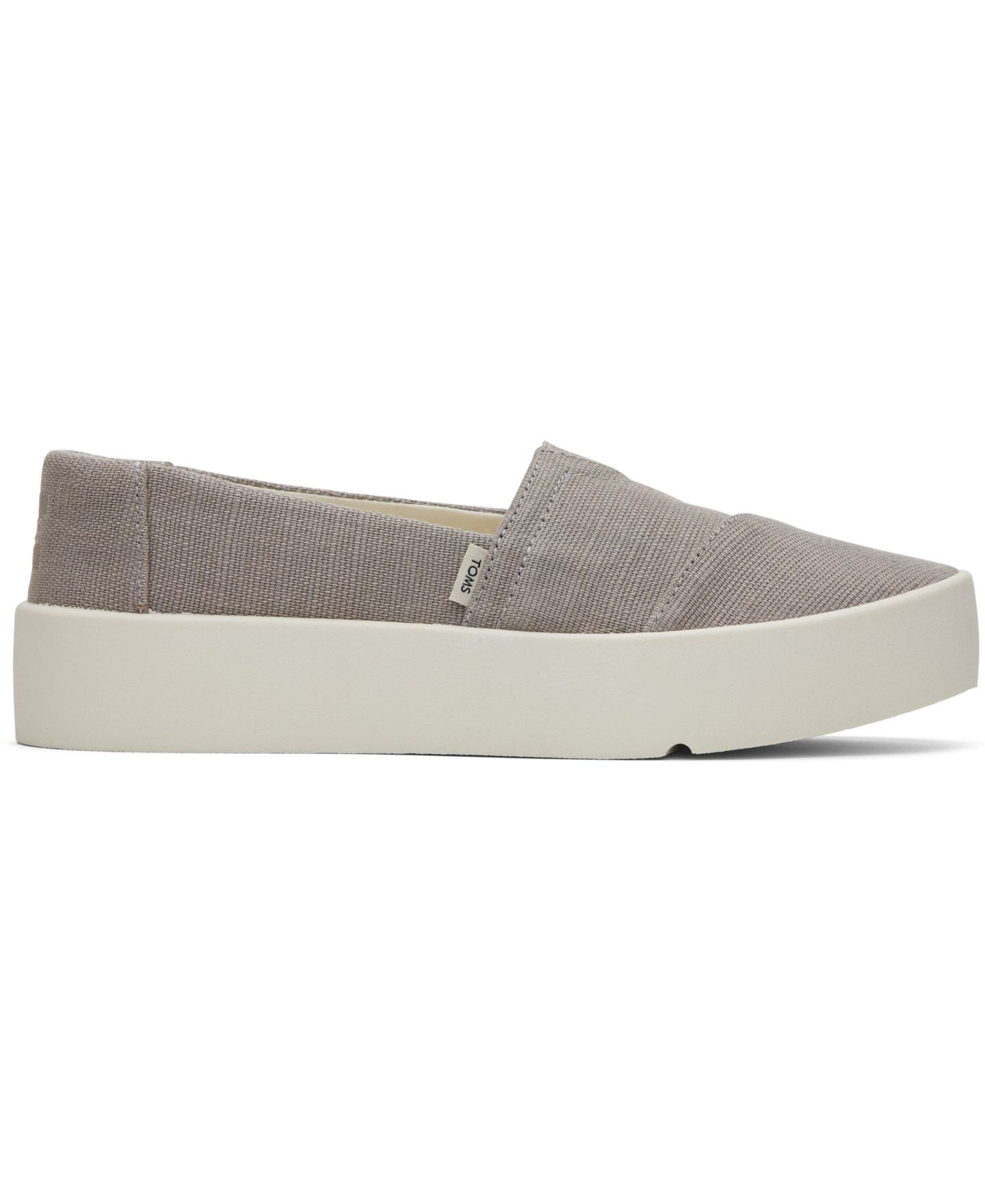 Женские кроссовки TOMS Verona Slip-On, цвет: Светлый серый холщовый — фото 2