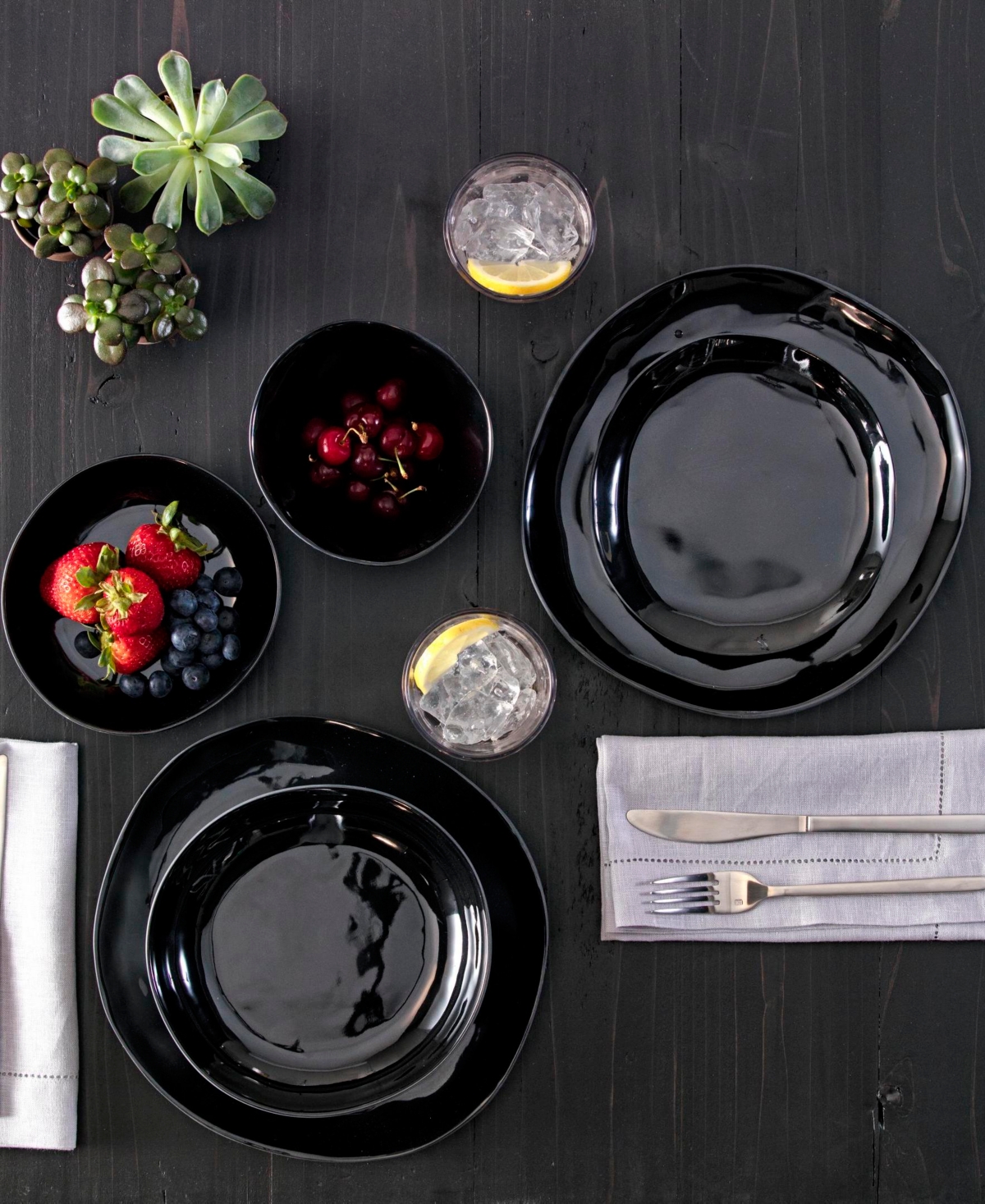 Fortessa Melamine Sandia Salad Plates, Set Of 6 In Bianco