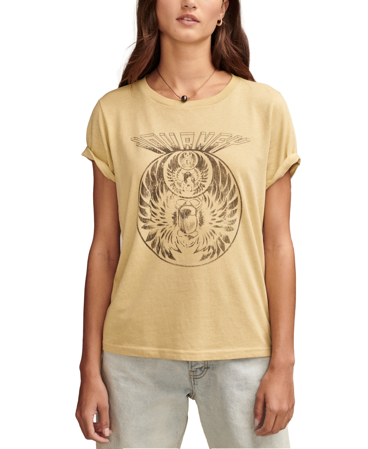 Women's Journey Beetle Classic Crewneck T-Shirt - Rich Gold