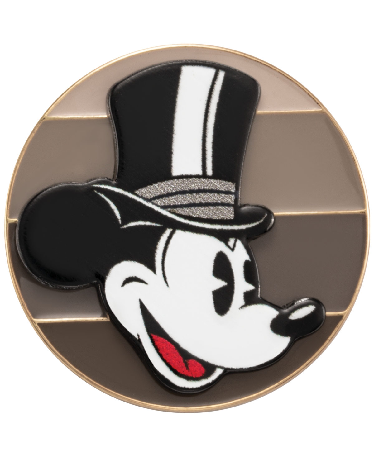 Citizen Eco-Drive Men's Mickey Mouse Fanfare Brown Leather Strap Watch 40mm Gift Set