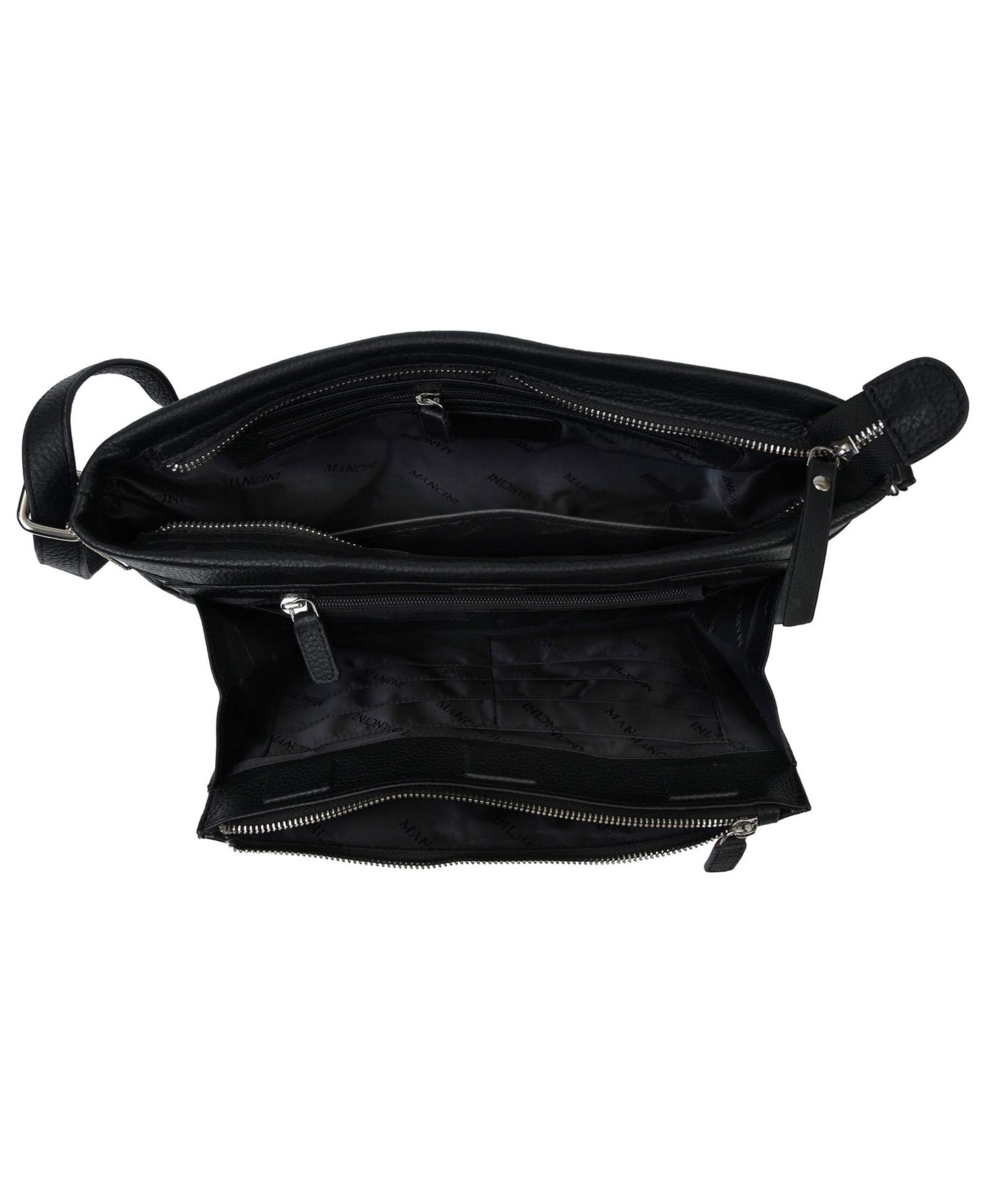Pebble Loretta Leather Crossbody Handbag with Organizer