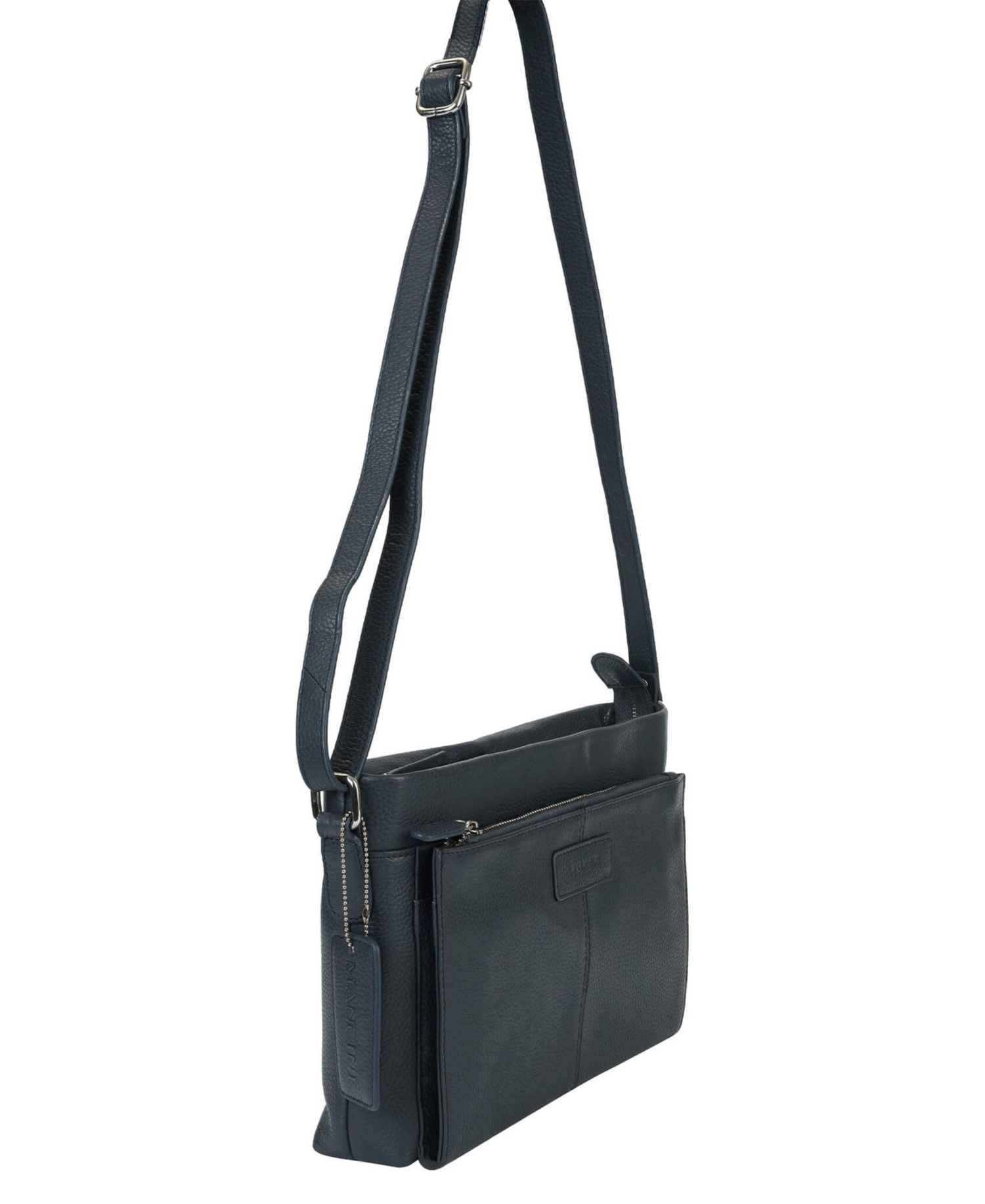 Pebble Loretta Leather Crossbody Handbag with Organizer