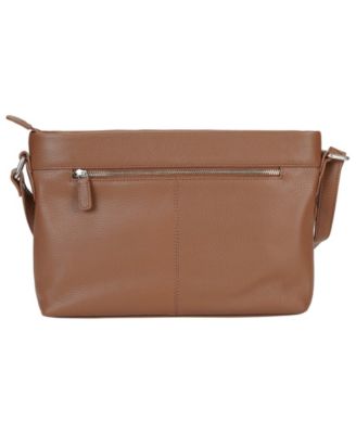Pebble Loretta Leather Crossbody Handbag with Organizer