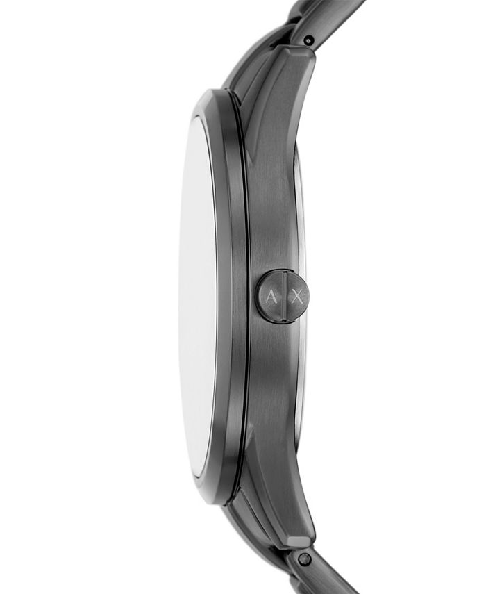 A|X Armani Exchange Men's Dante Multifunction Gunmetal Stainless Steel ...