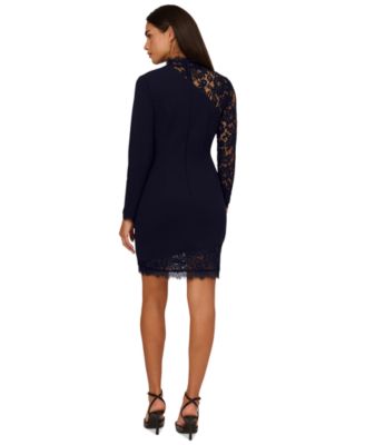 Women's Lace-Trim Sheath Dress