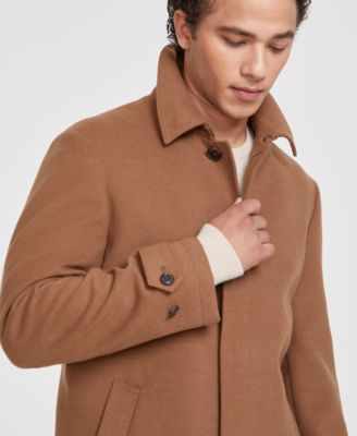 Tommy Hilfiger Men Classic Fit Melange Overcoat - Macy's