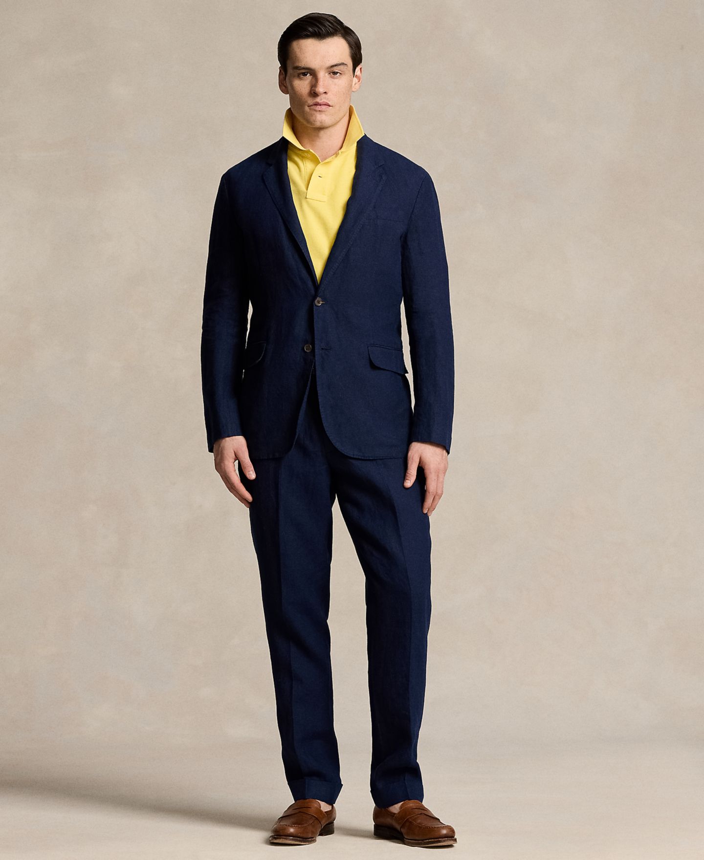 Мужской пиджак Polo Ralph Lauren Polo Soft Modern Linen Suit, цвет: Тёмно-синий — фото 2