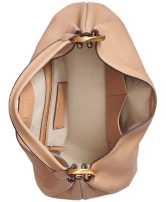 Кожаное плечо Donna Karan New York Glenwood из кожи Гленвуд с кисточкой