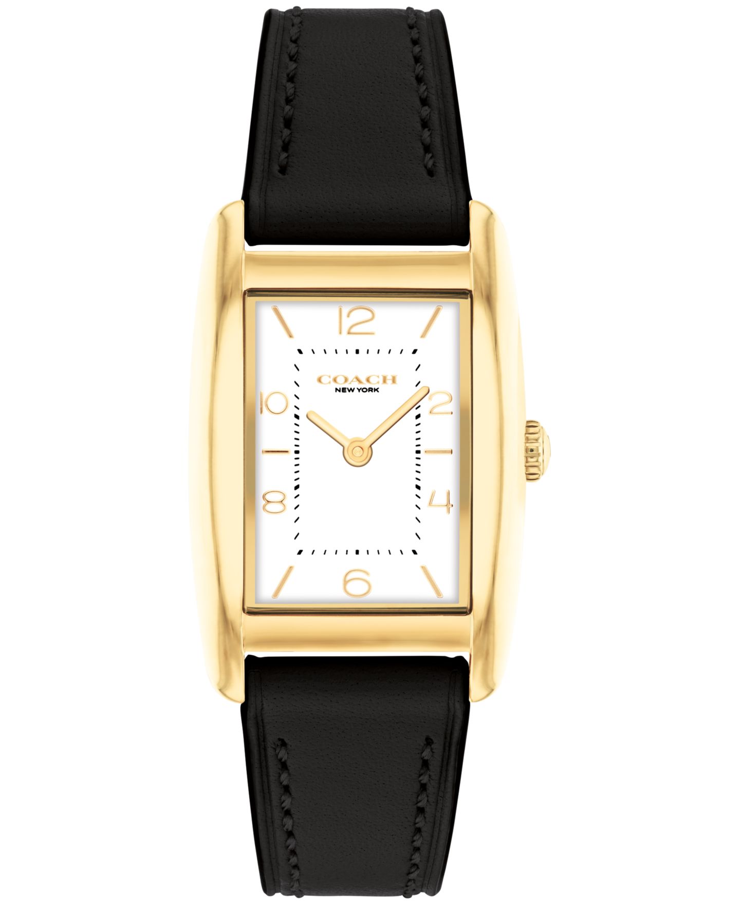 Женские часы COACH Reese Black Leather Watch 24mm — фото 1