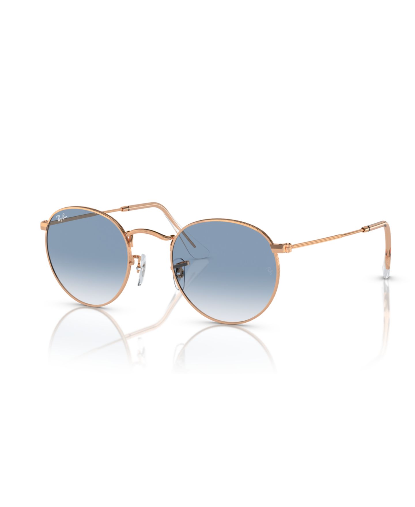 Солнцезащитные очки Ray-Ban Unisex Round Metal Sunglasses, RB3447, цвет: Золотой зелёный — фото 10