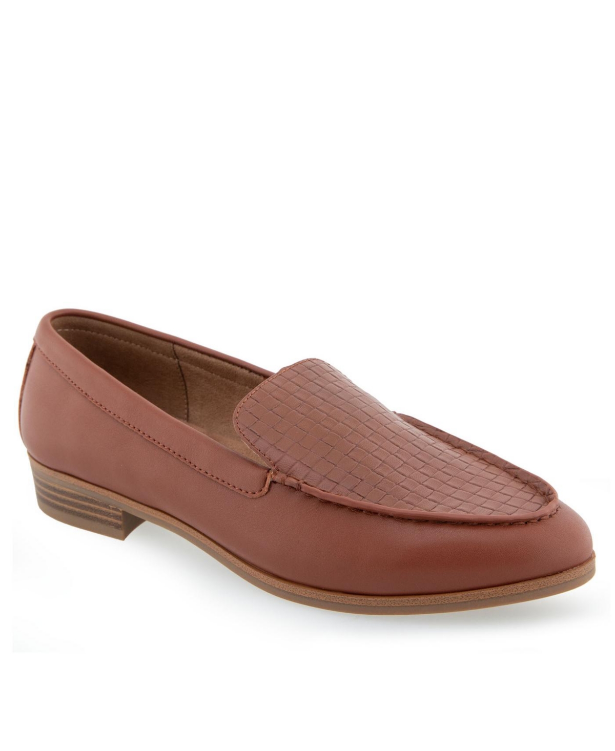 Shop Aerosoles Women's Edna Tailored Loafers In Ginger Bread Polyurethane
