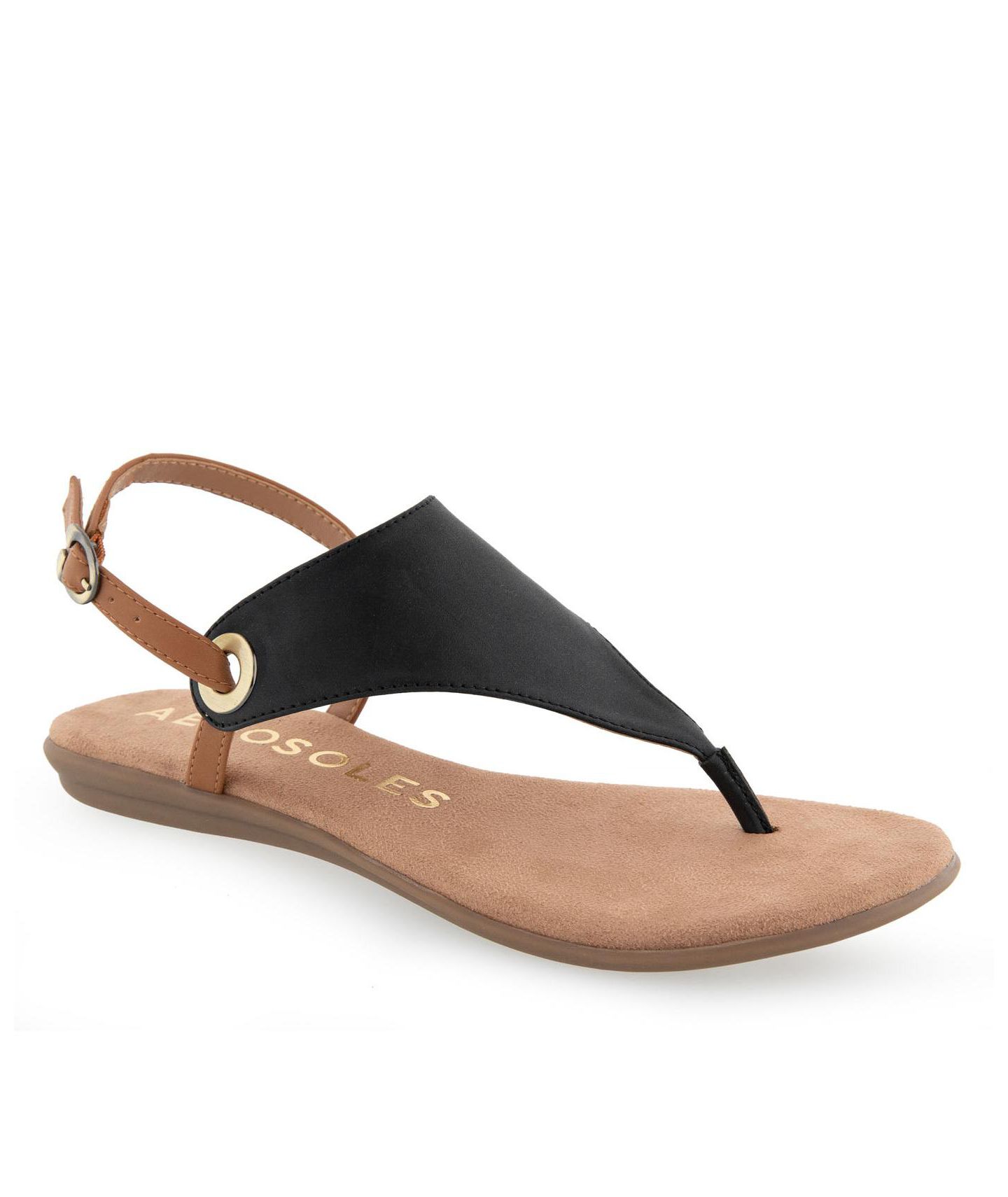 Женские сандалии Aerosoles Conclusion Round Toe, цвет: Чёрный комбинированный — фото 1