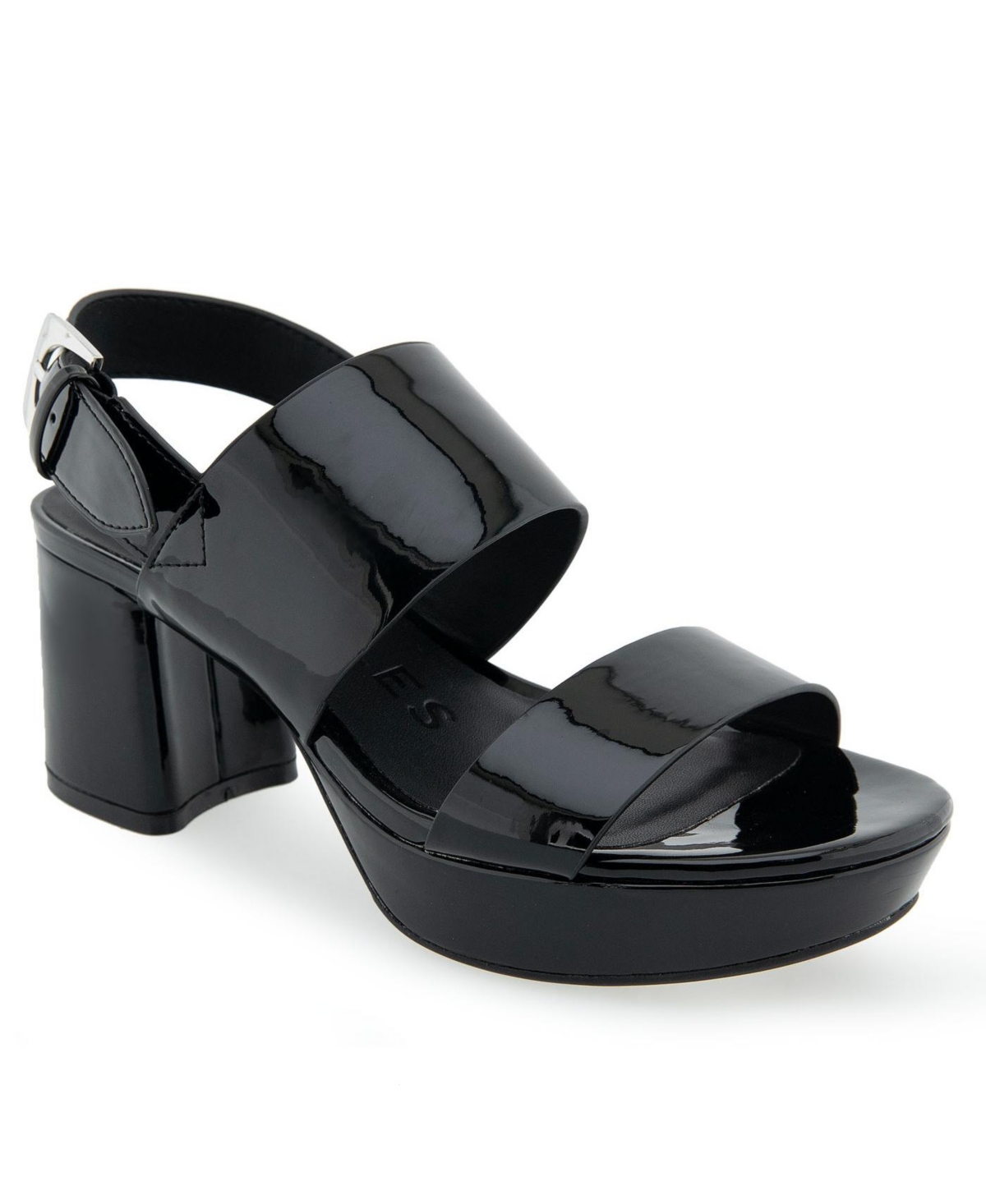Aerosoles Women's Camilia Pump Heel Sandals In Black Patent