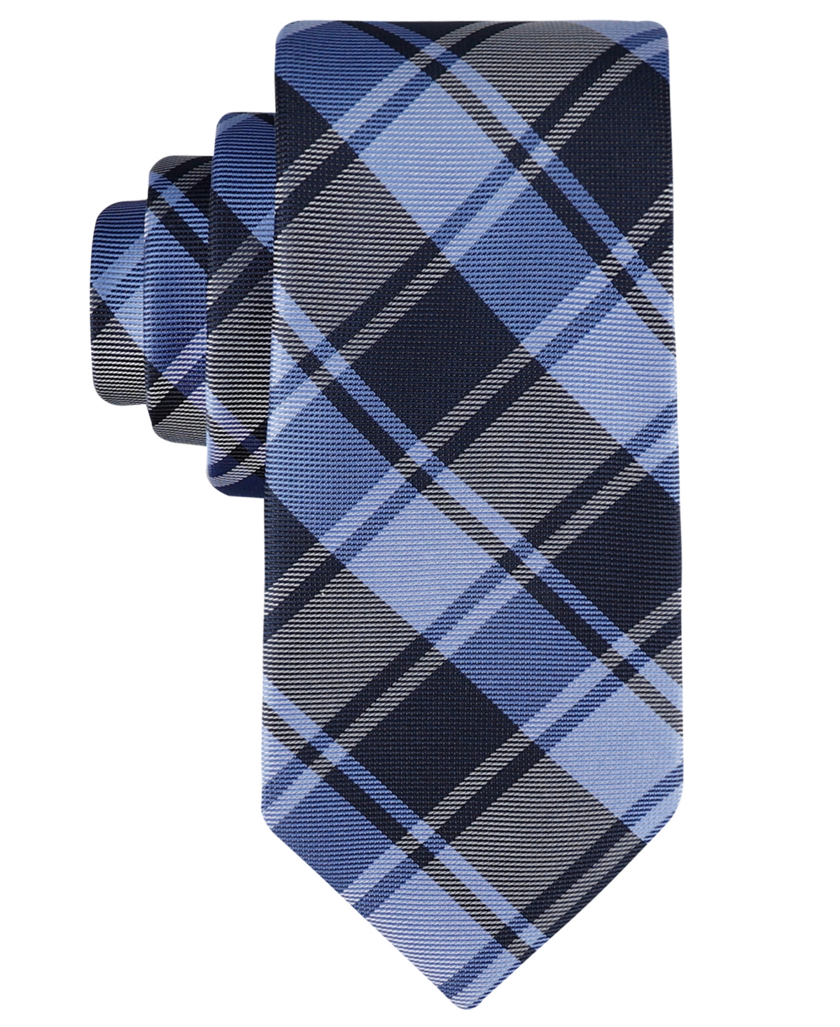 Shop Tommy Hilfiger Men's Toby Plaid Tie In Navy,blue