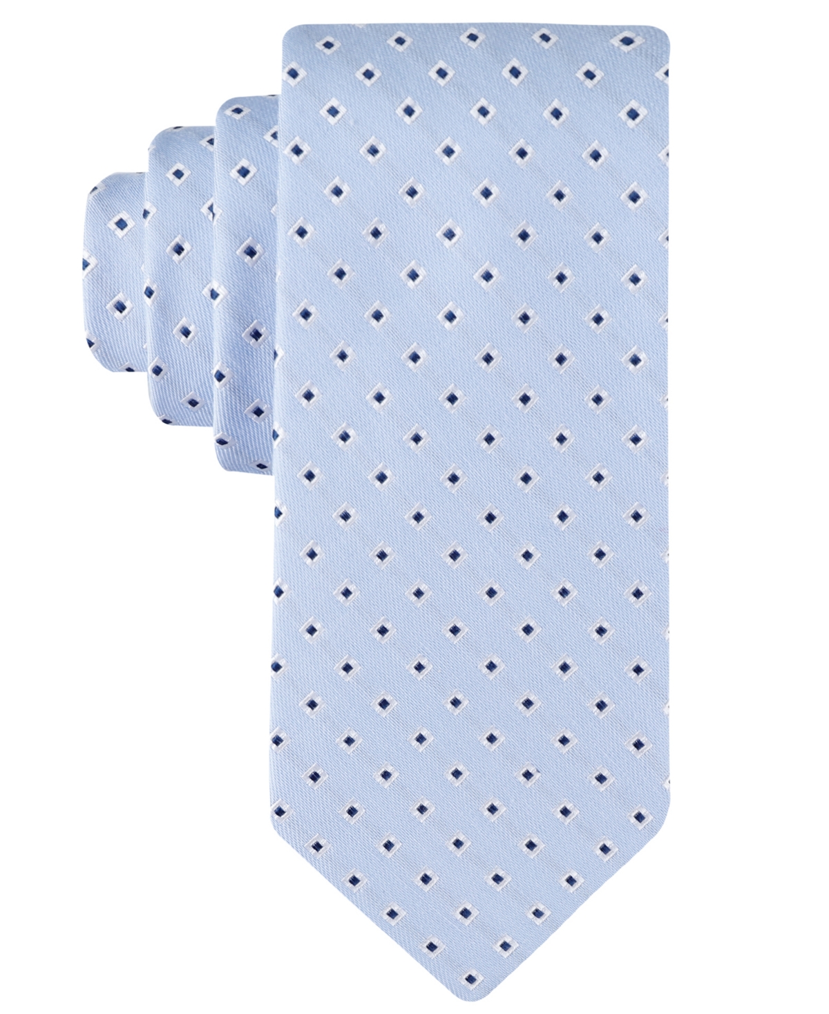 Tommy Hilfiger Men's Stefan Classic Square Neat Tie In Blue