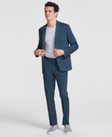 Kenneth Cole Reaction Men's Techni-Cole Slim-Fit Stretch Suit - Dark Green