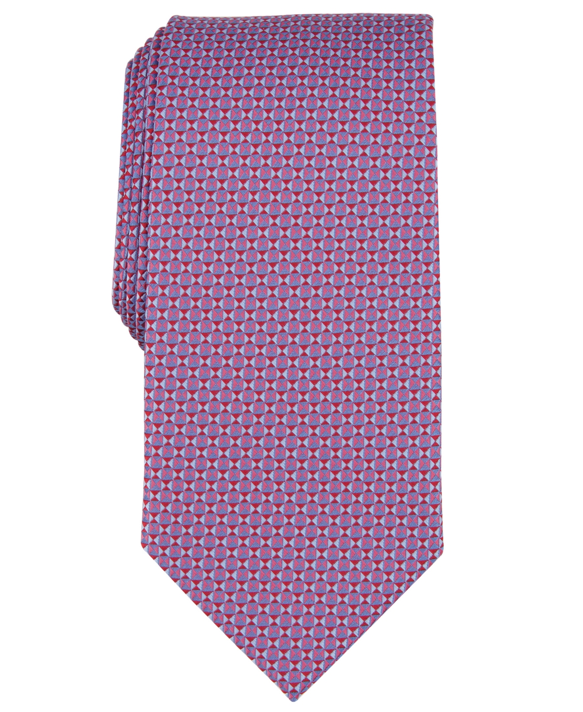 Shop Perry Ellis Men's Stover Checker Pattern In Coral