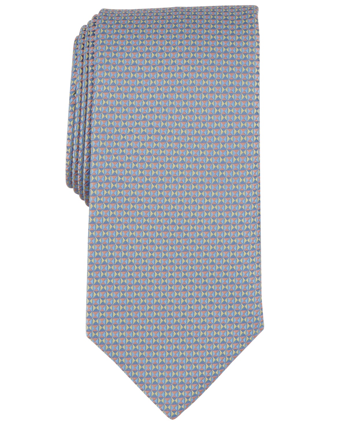 Shop Perry Ellis Men's Stover Checker Pattern In Yellow
