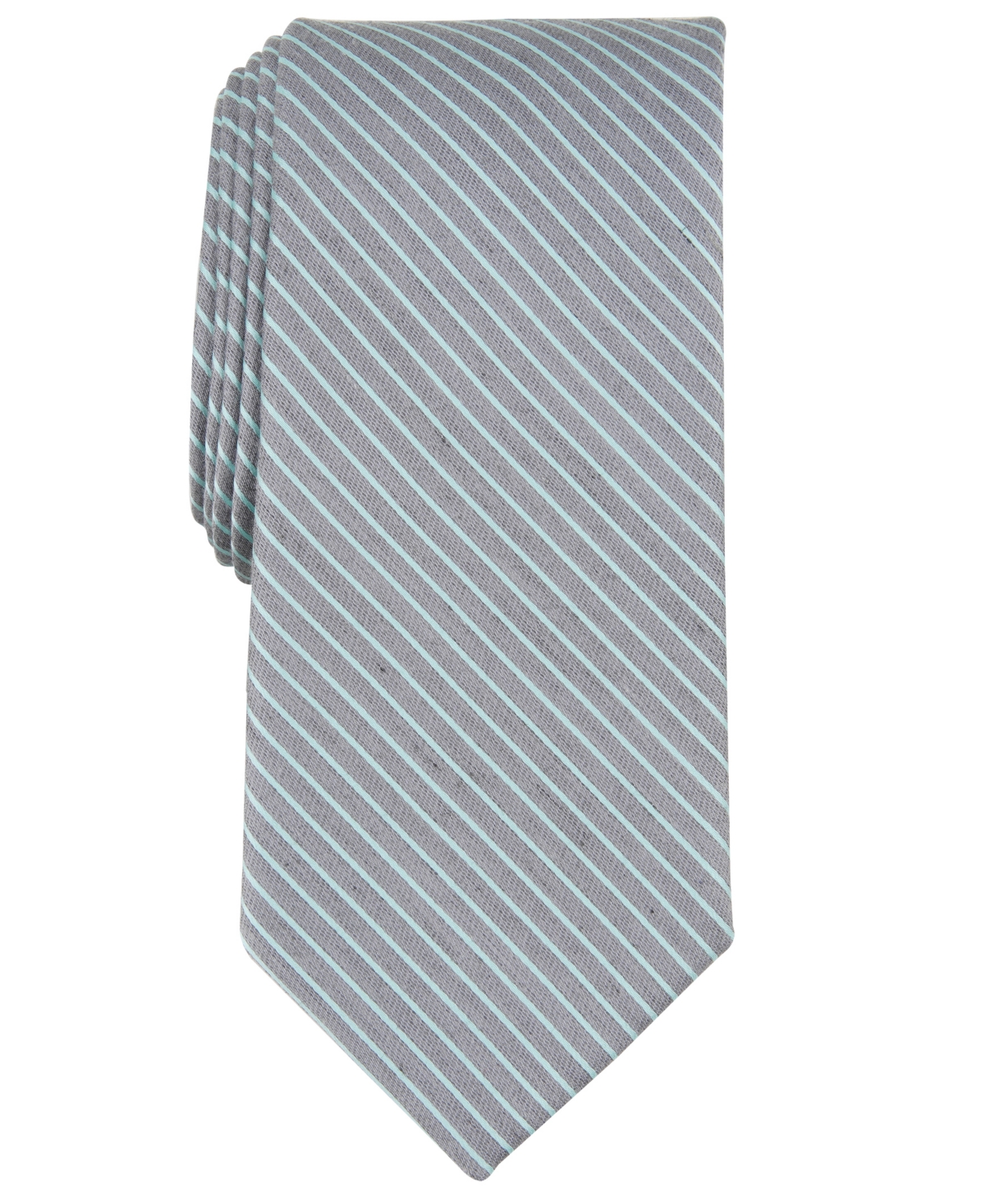 Shop Perry Ellis Men's Pollard Stripe Tie In Silver