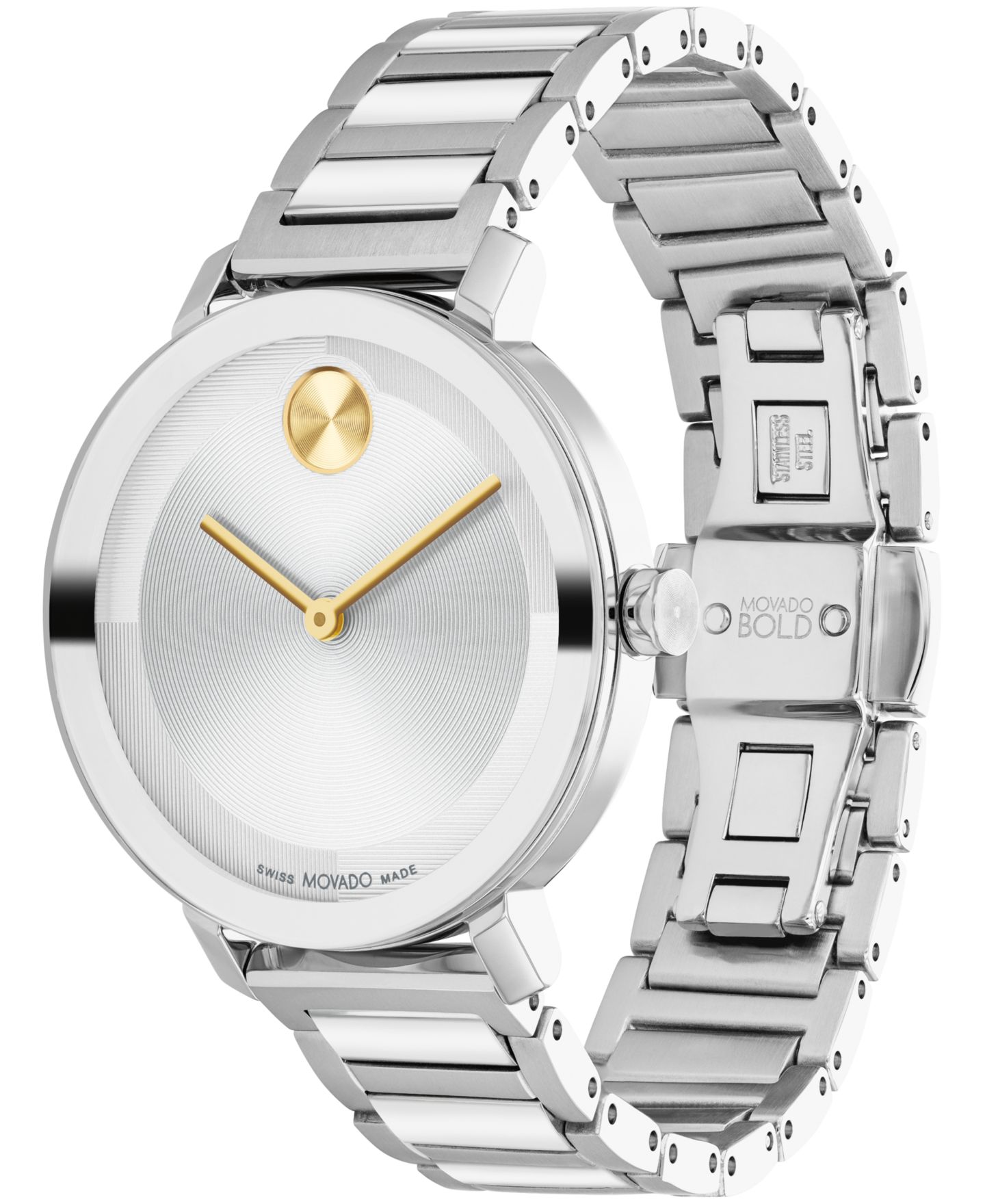 Женские часы Movado Women Bold Evolution 2.0 Swiss Quartz Stainless Steel 34mm Watch — фото 3