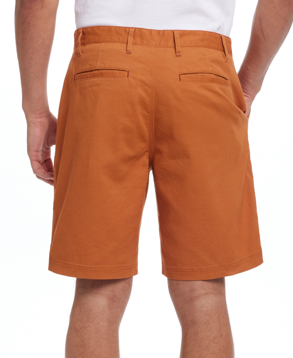 Shop Weatherproof Vintage Men's 9" Cotton Twill Stretch Shorts In Sharkskin